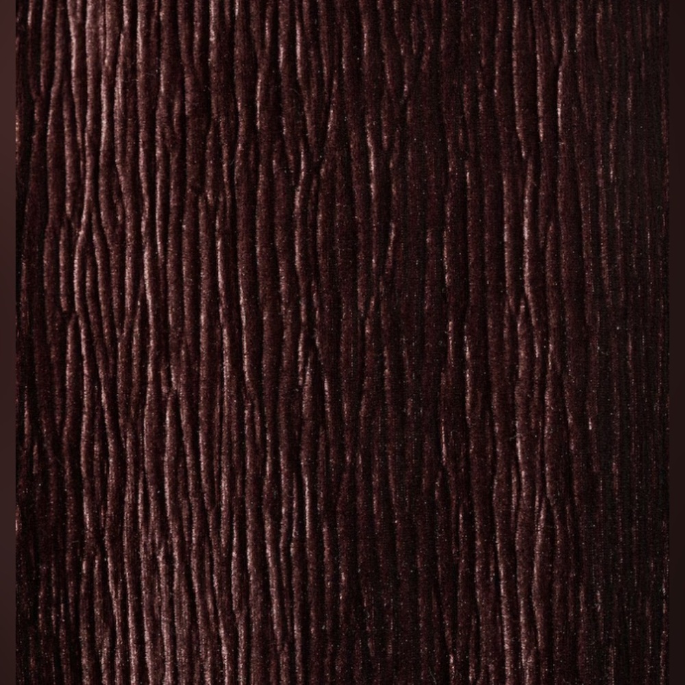 Mango Crinkle Dark Brown Velvet Pants/Straight Fit-  Size M - Picture 5 of 7
